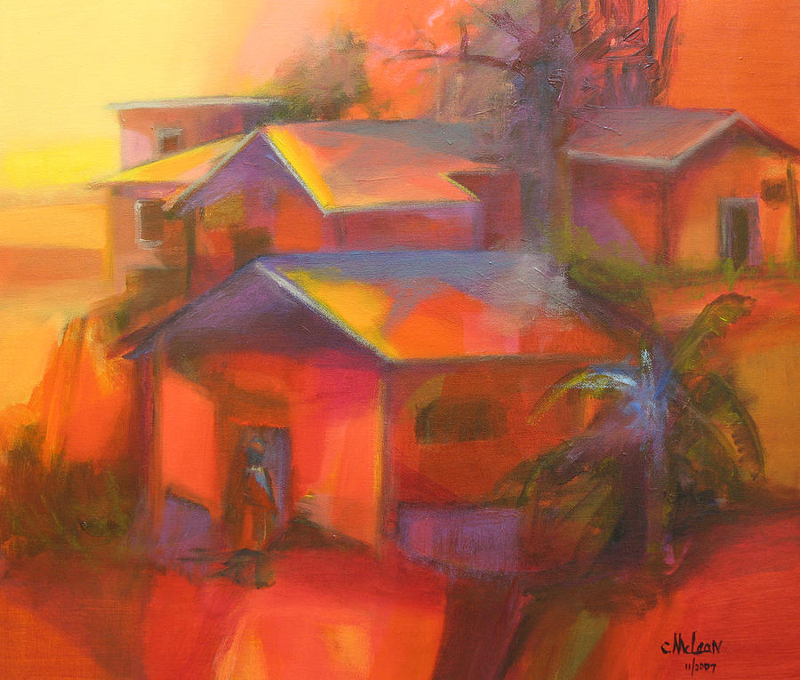 Old Houses #2 Painting by Cynthia McLean