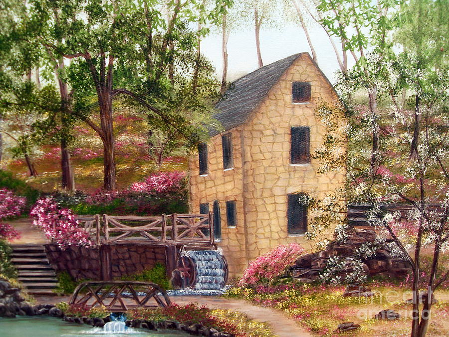Old Mill North Little Rock Arkansas #2 Painting by Vivian Cook