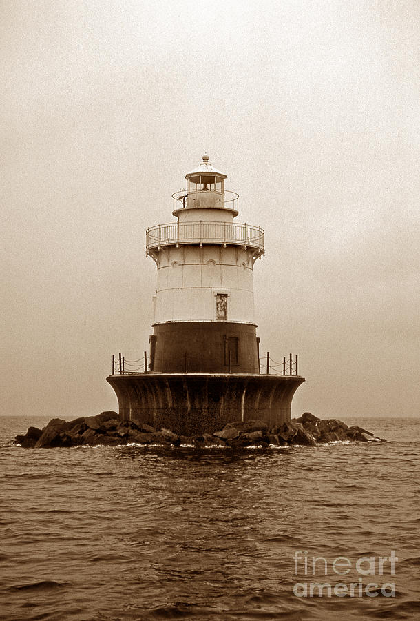 Old Orchard Shoal Lighthouse #2 Photograph by Skip Willits