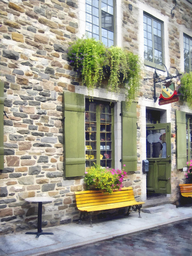 Old Quebec City Quaint Shops  #1 Photograph by Ann Powell