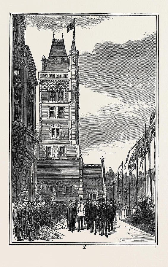 Duke University Drawing - Opening Of The Seamans Orphanage, Liverpool #2 by English School