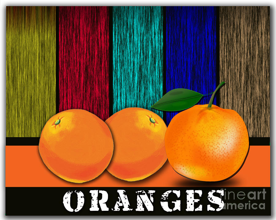 Oranges #2 Mixed Media by Marvin Blaine
