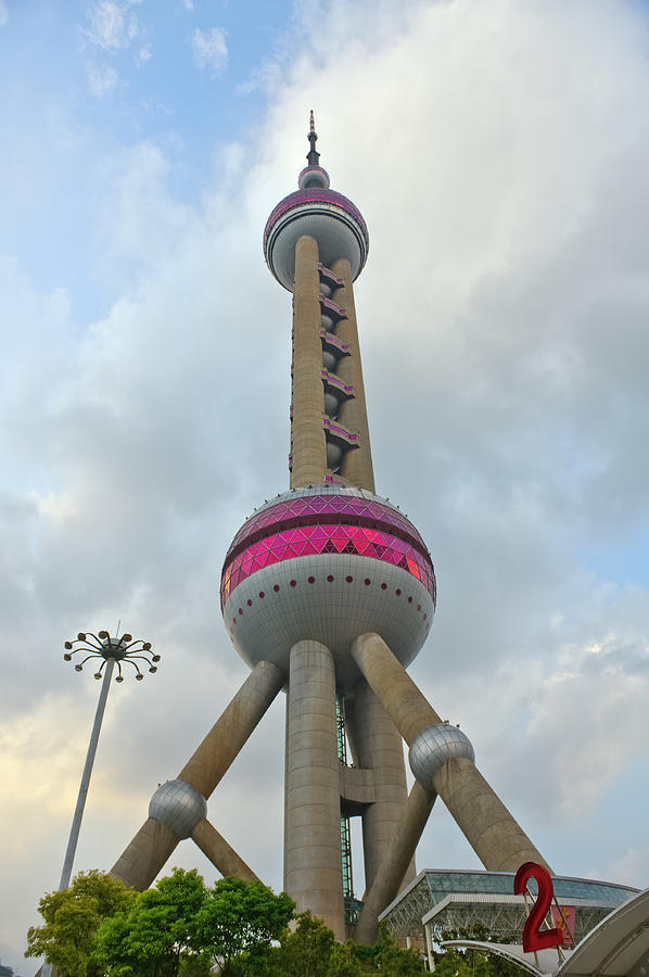 Oriental Pearl Tower In Shanghai China #2 Photograph by Marek Poplawski