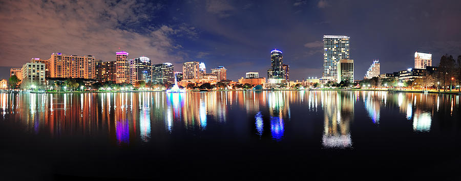 Orlando panorama #2 Photograph by Songquan Deng
