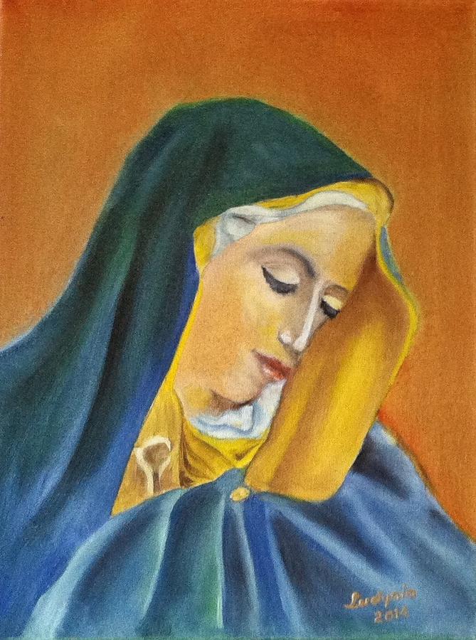 Our Lady #2 Painting by Ryszard Ludynia