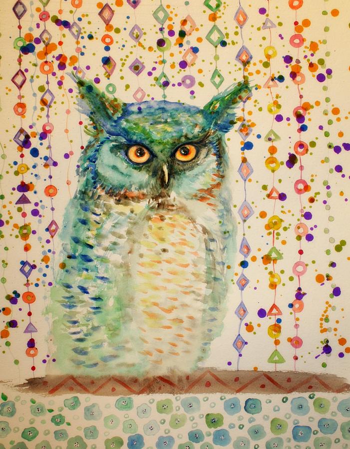 Owl #2 Painting by Alma Yamazaki