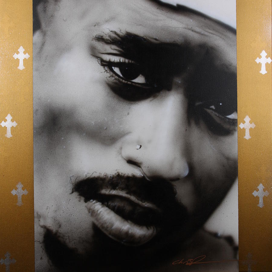 Tupac Painting - 2Pac by Christian Chapman Art