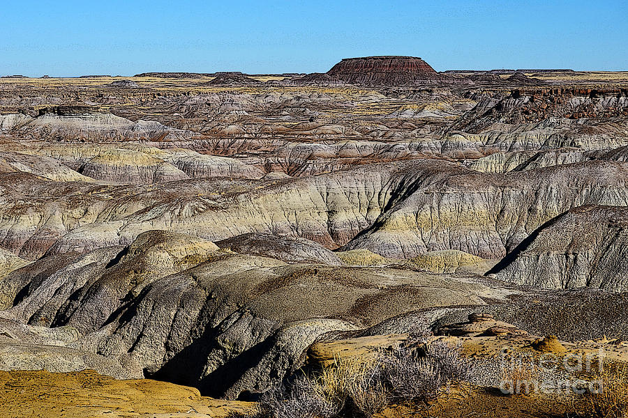 Painted Desert in Petrified Forest National Park Poster Edges #2 Digital Art by Shawn OBrien