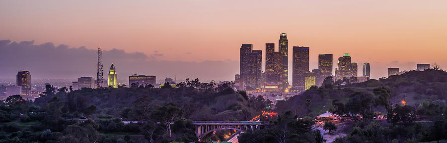 Panoramic View Of Downtown Los Angeles #2 Photograph by Taesam Do
