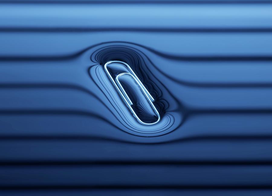 Nobody Photograph - Paperclip Floating On Water Surface by Science Photo Library Nobody Photograph - Paperclip Floating On Water Surface by Science Photo Library