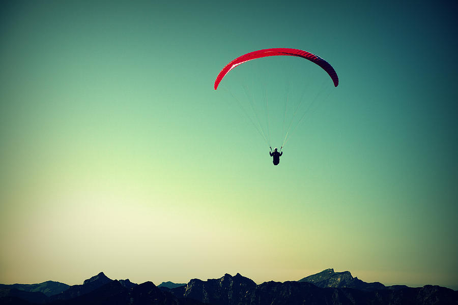 Sports Photograph - Paraglider #2 by Chevy Fleet