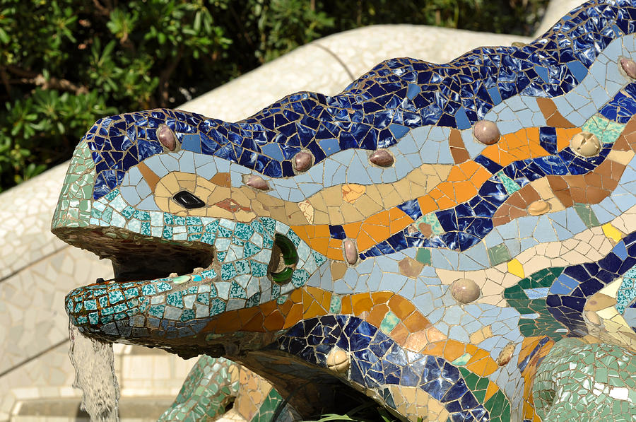 Summer Photograph - Parc Guell in Barcelona Spain #2 by Brandon Bourdages