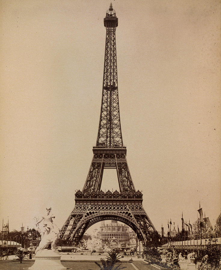 Paris Eiffel Tower, 1889 #2 Photograph by Granger