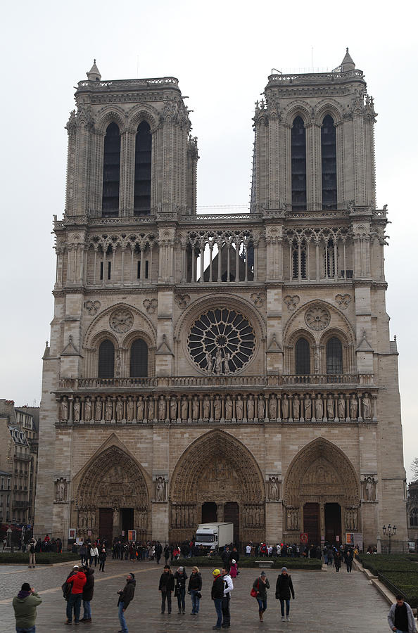 Architecture Photograph - Paris France - Notre Dame de Paris - 01134 #2 by DC Photographer