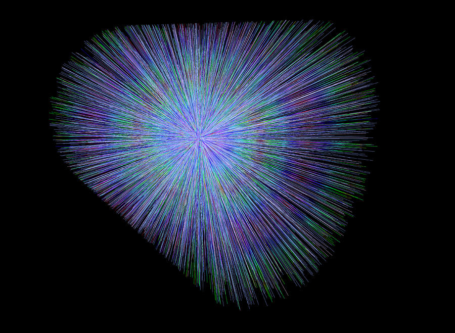 Particle Collision #2 Photograph by Cern/science Photo Library