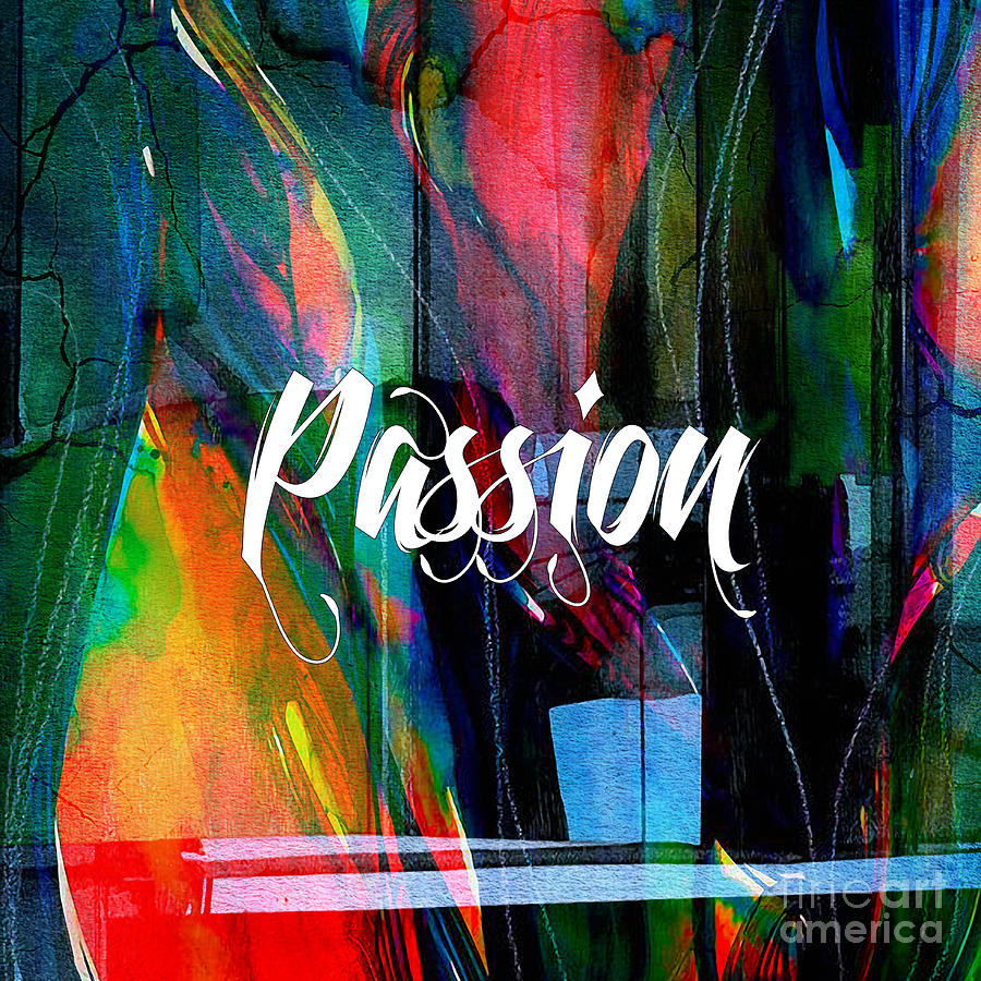Passion Wall Art #2 Mixed Media by Marvin Blaine