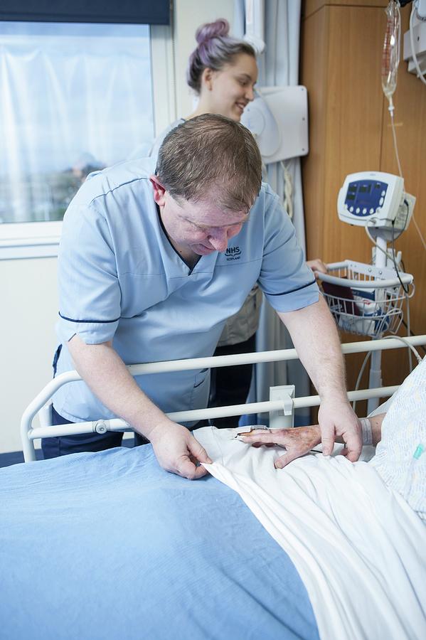 Patient Care In Hospital Photograph by Lewis Houghton/science Photo ...