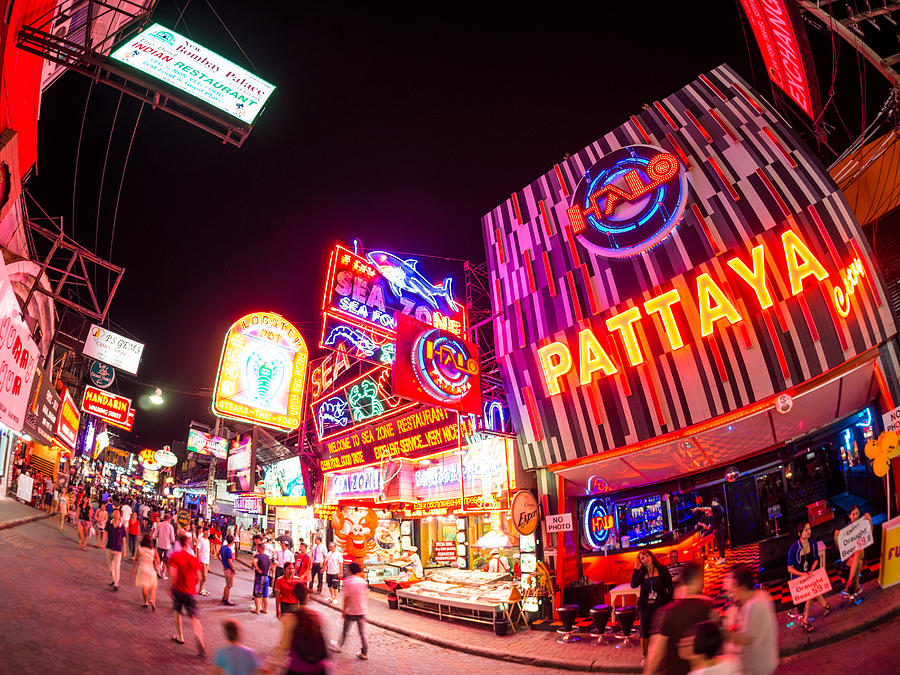 Pattaya Walking Street in Thailand #2 Photograph by Holgs