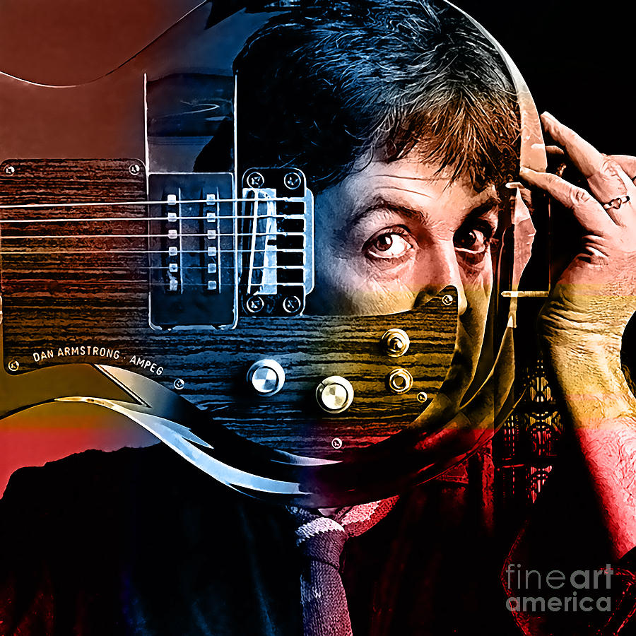 Paul McCartney #2 Mixed Media by Marvin Blaine