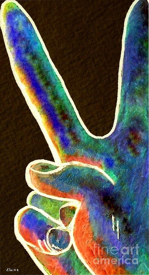 Peace Painting by Eloise Schneider Mote