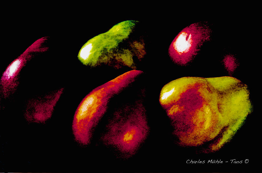 Pears #2 Mixed Media by Charles Muhle