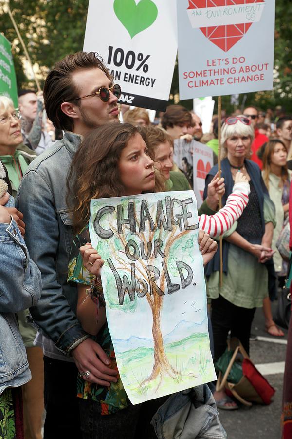 Peoples Climate March #2 Photograph by Victor De Schwanberg