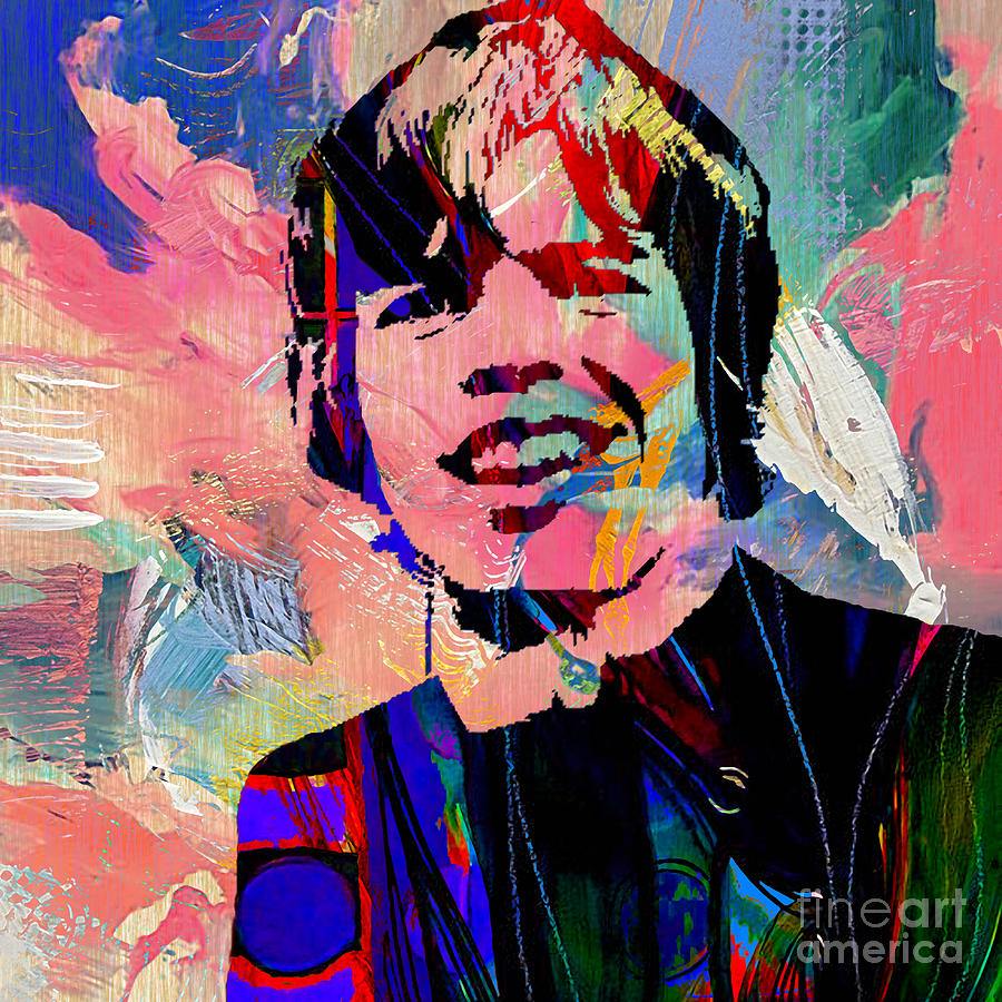 Cool Mixed Media - Peter Noone Hermans Hermits #2 by Marvin Blaine