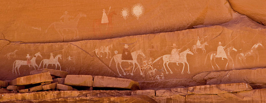 Petroglyphs On Sandstone, Canyon De #2 Photograph by Panoramic Images