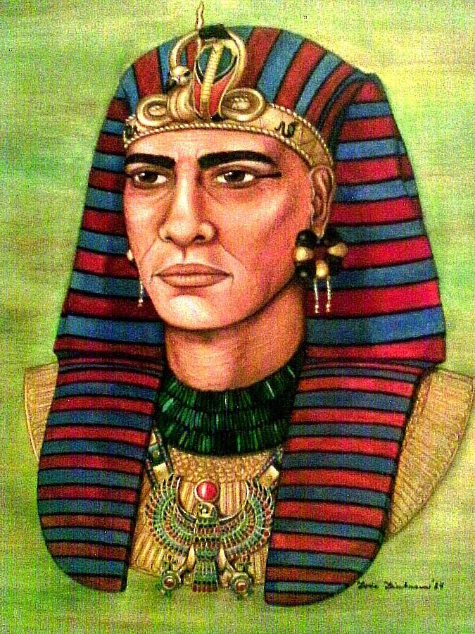 Pharaoh Painting by Doria Dieckmann | Pixels