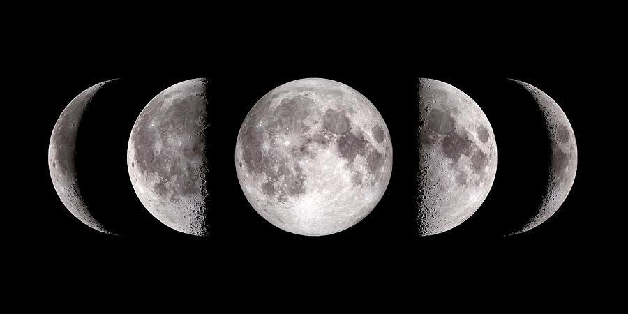 Phases Of The Moon #2 Photograph by Nasas Scientific Visualization Studio/science Photo Library