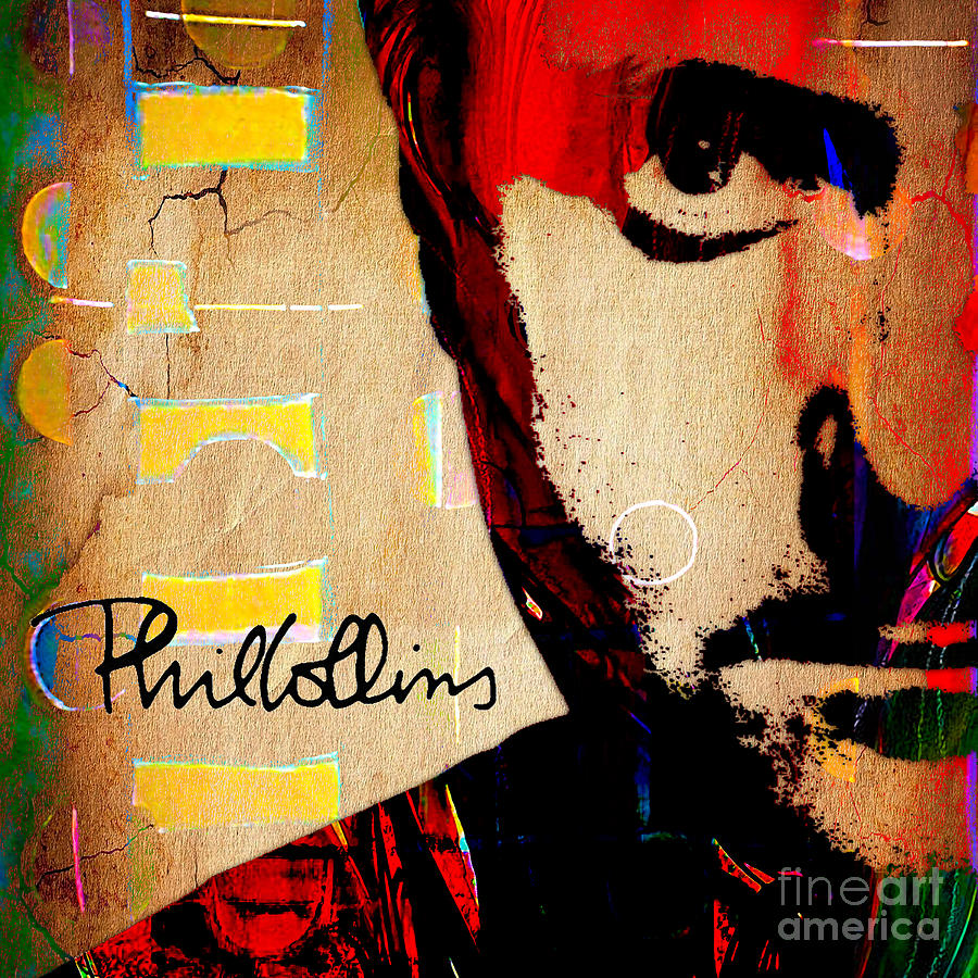 Phil Collins Mixed Media - Phil Collins Collection #2 by Marvin Blaine
