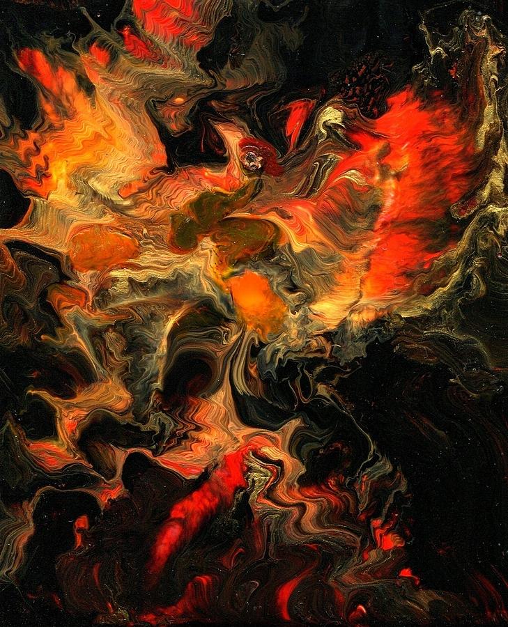 Phoenix Rising #2 Painting by Charles Lucas