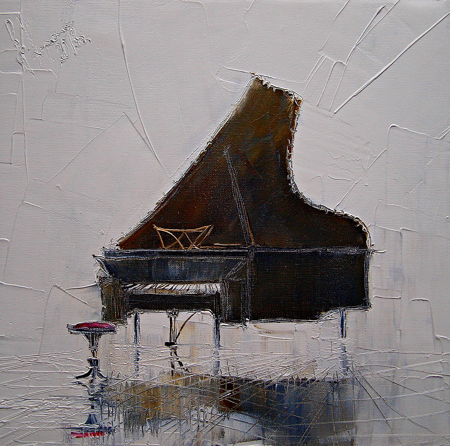 Piano Painting by Justyna Kopania