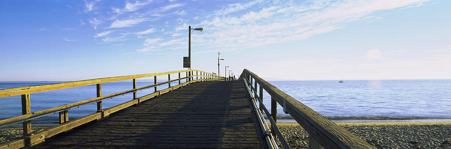 Pier Over The Pacific Ocean, Goleta #2 Photograph by Panoramic Images