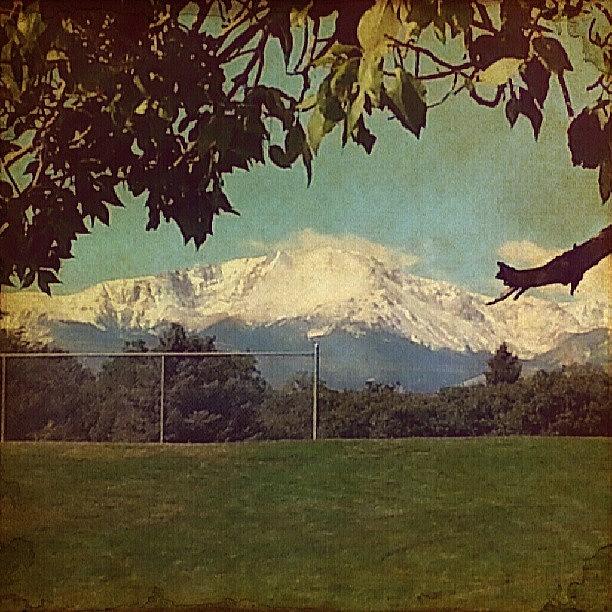 Vintage Photograph - Pikes Peak in the Fall #2 by Niki Crawford