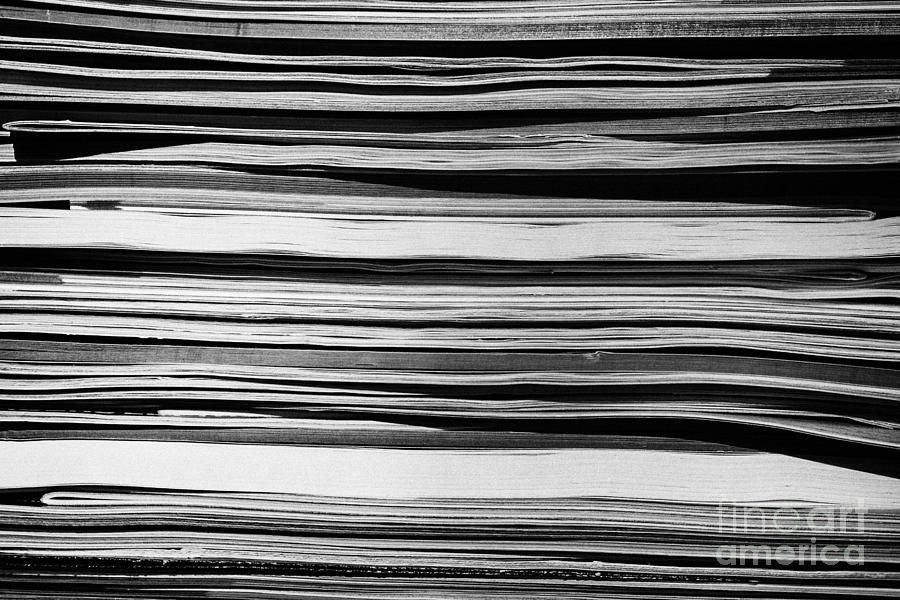 Pile Of Old Magazines Ready For Recycling Photograph by Joe Fox - Pixels