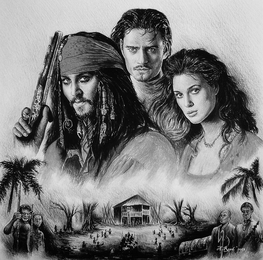 Pirates #2 Drawing by Andrew Read