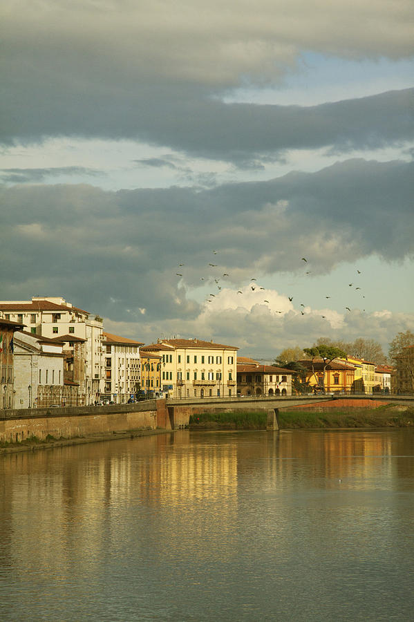 Reflections On Water, Pisa Italy Photograph by Ethiriel Photography