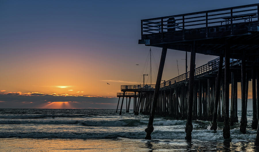 Pismo Beach Pier At Sunset, San Luis #2 Photograph by Panoramic Images