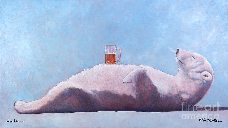 polar beer ... by Will Bullas #2 Painting by Will Bullas