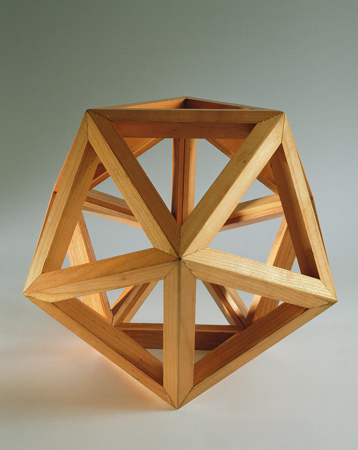 Polyhedron Wood Photograph by Italian School