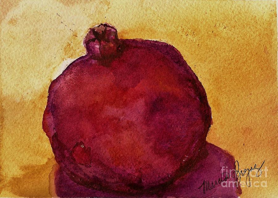 Pomegranate Painting by Marcia Breznay