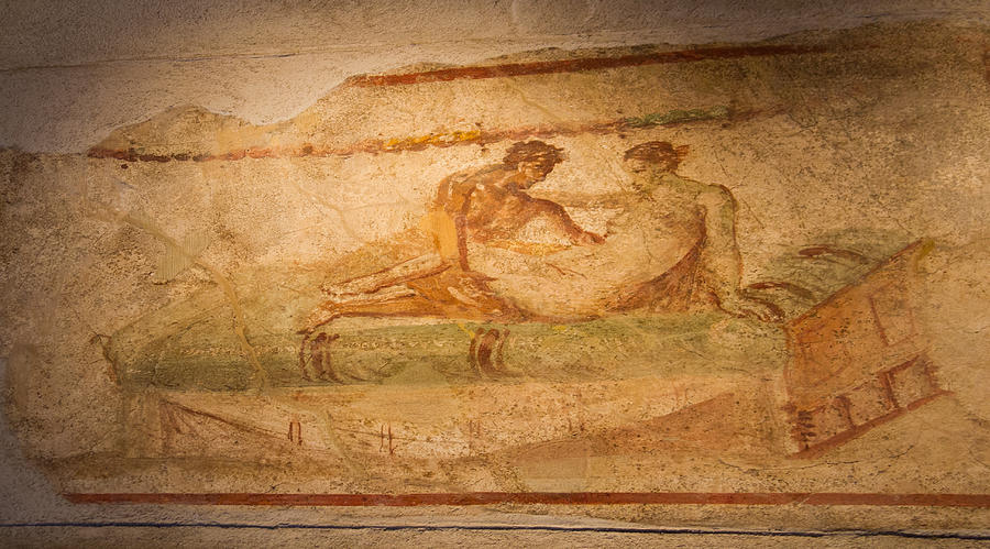 Pompeii Fresco #2 Photograph by Roger Mullenhour