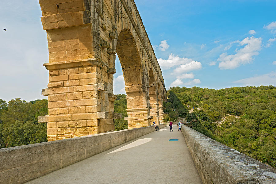 Pont du Gard Roman aqueduct near Avignon France #2 Photograph by Marek Poplawski