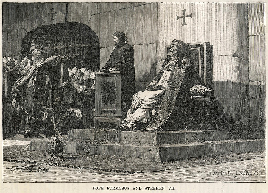 Pope Stephanus Vi (sometimes Listed Drawing by Mary Evans Picture Library