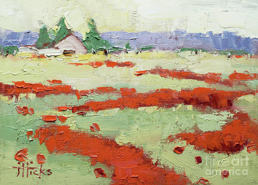 Poppy Field Painting by Joyce Hicks