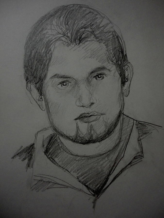 Portrait Drawing - Portrait #2 by Hihani Gautam