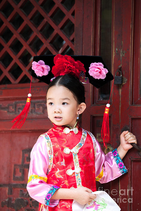 Portrait of chinese child in traditional dress #2 Photograph by Matteo Colombo
