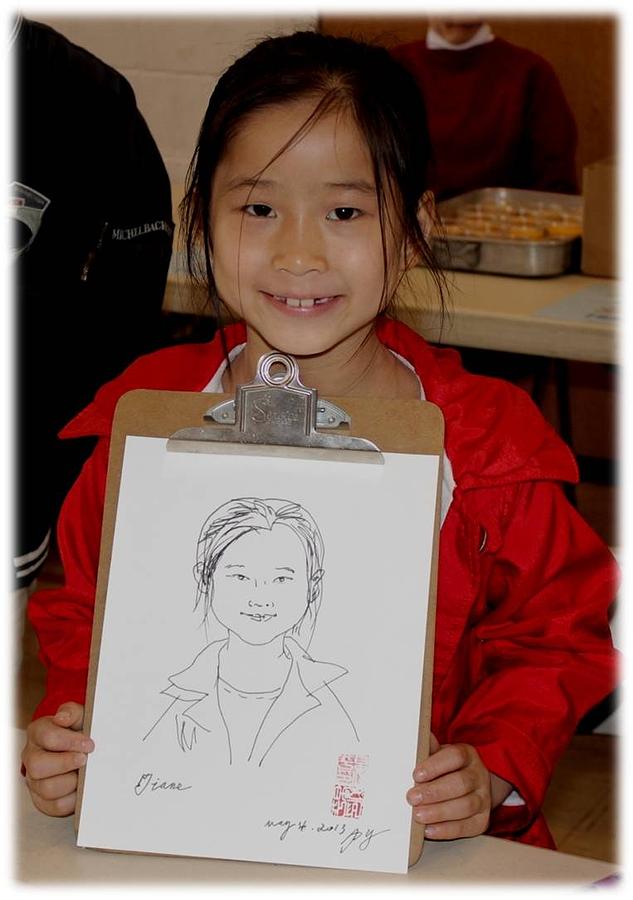 Portrait Sketch #2 Painting by Ping Yan