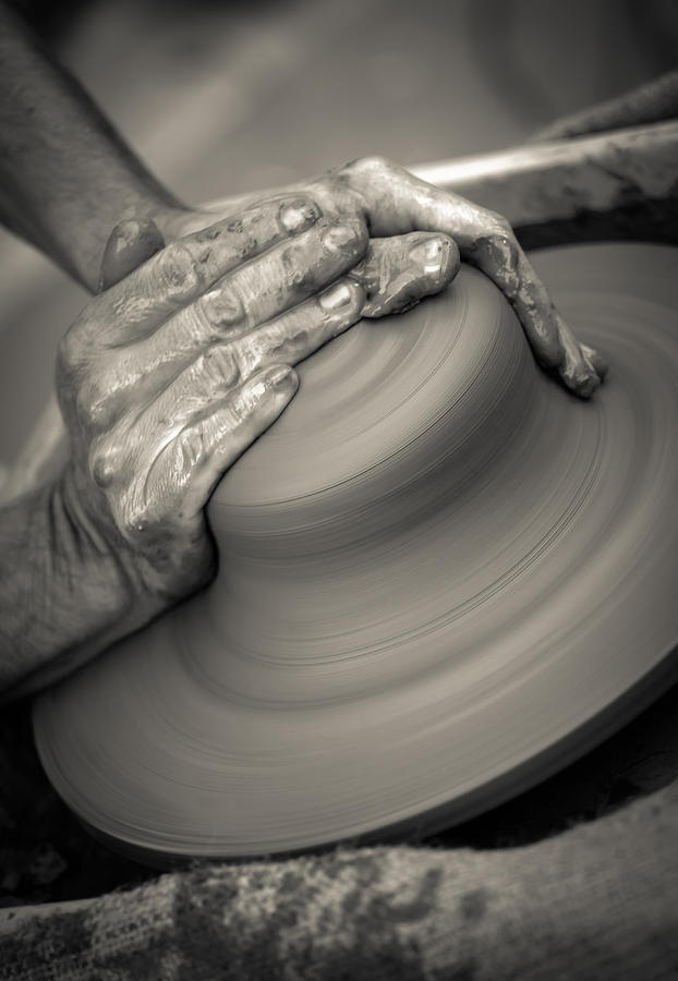 Pot Photograph - Pottery wheel  by Modern Abstract